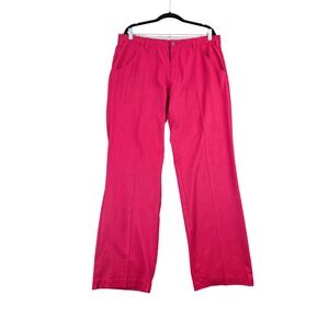Adidas Mens Golf Pants 36x30 Dark Pink Herringbone Chevron Stretch Regular Fit